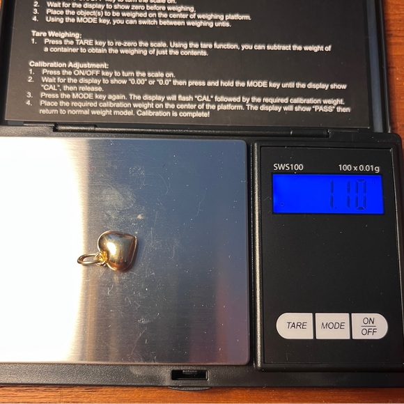 Vintage Dainty 14K Gold Heart Charm - Picture 8 of 8